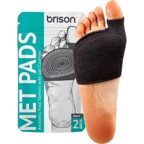 منصات بريسون metatarsal للنساء والرجال كرة القدم - وسادة الأكمام الهلام - وسادة الأكمام - الجوارب الناعمة للدعم لتخفيف آلام القدمين - 2 أزواج L (الرجال 10-12 ، النساء 11.5-13.5)
