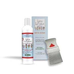 Lice Lafters Lice و NIT Kit ، يحتوي على محلول Rister Lafters 8oz & Lice Comboval Comboval