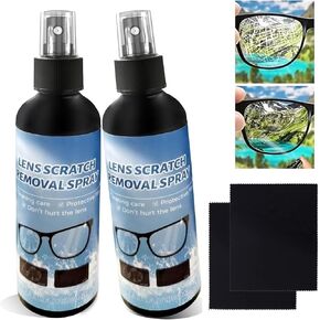 ANRUI 2PCs Lens Scratch Remover for Eye glasses, Lens scratch removal spray,Eyeglass Scratch Remover, Glasses Windshield Repair Fluid,Glasses Glass Scratch Repair Liquid