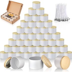 Candle Tins Jars Container Vessels for Making 4 8 Oz Black Empty Candle Tins Can Gift Box Packaging Plate with Lids Wax Container Bulk Making DIY Candle Supplies Accessories(Black,4oz,12pcs)