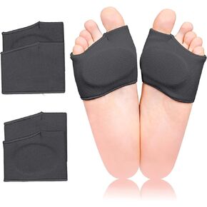 2 Pairs Metatarsal Pads with Gel Pad for Women and Men, Foot Pads for Ball Pain Relief, Morton's Neuroma, Metatarsalgia Support