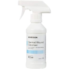 رذاذ منظف رعاية الجروح البطيئة McKesson ، 16 أوقية [عدد 1] محلول غسل الإسعافات الأولية للإصابات الطفيفة والقطع والحروق والخدوش والقروح