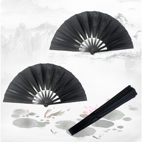 Boots on The Ground Hand Fan, Boots on The Ground Fan, Clap Fans for Line Dancing, Large Folding Hand Fan, Party, Dance Enthusiasts Gift (Black)