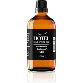 AirScent Hotel Diffuser Oil Inspired by The Bellagio Spa Scent - Premium Fragrance Oil No. 1038 for Ultrasonic and Waterless Diffusers and Crafting - 10 mL, 0.34 fl oz Glass Bottle with Dropper
