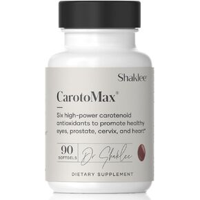 Shaklee - Carotomax - صيغة صحة العين المتقدمة W/ 6 الكاروتينات الرئيسية - تدعم الرؤية - اللوتين ، زياكسانثين ، بيتا كاروتين ، أستازانثين - يعزز الصحة البقعية - 90 Softgels