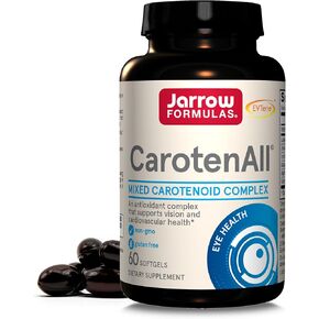Jarrow Formulas® Carotenall ، المكملات الغذائية ، دعم مضادات الأكسدة للرؤية وصحة القلب والأوعية الدموية ، 60 ناعمة ، حتى 60 يومًا من الإمداد