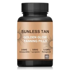 Carotenoid Tanning Blend for a Natural Glow, Tan Pills for Men and Women, Sunless Tanning Daily Supplement, Healthy Tan Golden Glow