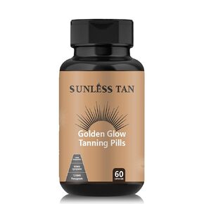 Carotenoid Tanning Blend for a Natural Glow, 60 Packs Tanning Pills for Adult, Sunless Tanning Supplement, Healthy Tan Golden Glow, 100% Natural（60 Packs）