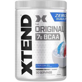 Xtend Original BCAA Powder 7G BCAA و 2.5G L-glutamine ، مشروب خالٍ من السكر بعد التمرينات من التمرينات مع الأحماض الأمينية للرجال والنساء ، 30 حصصًا