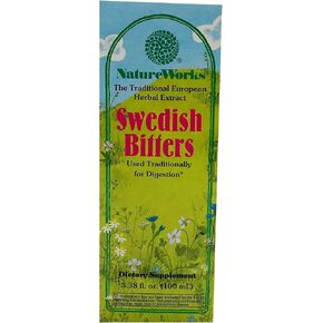 Nature's Way NatureWorks Swedish Bitters التقليدية المستخلصات العشبية الأوروبية المستخدمة في الهضم ، 3.38 FL. أوز.