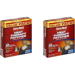 Cura-Heat Heat Therapy Patches, Air Activated, Neck Shoulder & Back, Value Pack 7 Heat Patches