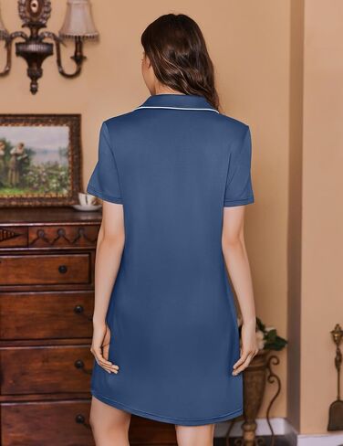 Labor and Delivery Gown Birthing Maternity Pajamas Nightgown Nursing Dress | Breastfeeding dress button design short sleeves labor and delivery hospital stay postpartum nights and home lounging in Saudi Arabia