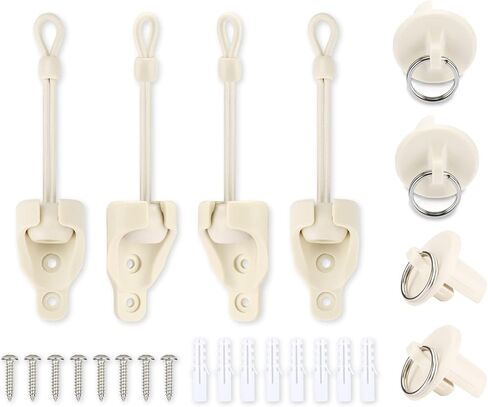 Sun Shade Parts Bungee Kit and End Cap,Weather Resistance,for Coolaroo Exterior Roller Shade,Outdoor Blinds,Roller Shades(Sand,2 Set) in Kuwait