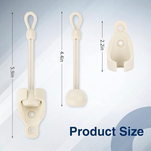 Sun Shade Parts Bungee Kit and End Cap,Weather Resistance,for Coolaroo Exterior Roller Shade,Outdoor Blinds,Roller Shades(Sand,2 Set) in Kuwait