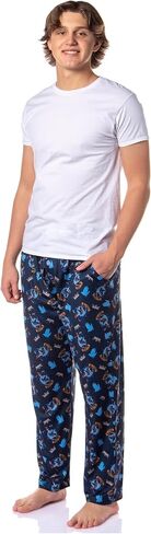 Harry Potter Hogwarts House Crest Pjs Men's في جميع أنحاء سراويل Pajama المطبوعة - Gryffindor Slytherin Hufflepuff Ravenclaw in Kuwait