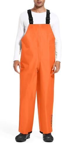 HISEA Waterproof Bib Overall Fishing Bib Pants Made from Durable PVC-Coated Nylon for Fishing, Hunting, Work, Sailing in Saudi Arabia