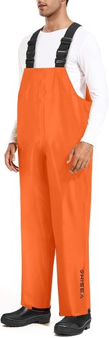 HISEA Waterproof Bib Overall Fishing Bib Pants Made from Durable PVC-Coated Nylon for Fishing, Hunting, Work, Sailing in Saudi Arabia