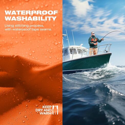 HISEA Waterproof Bib Overall Fishing Bib Pants Made from Durable PVC-Coated Nylon for Fishing, Hunting, Work, Sailing in Saudi Arabia