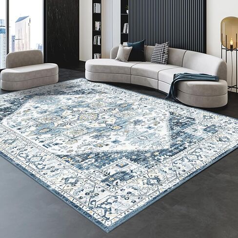 Area Rug 5x7, Machine Washable Rugs for Bedroom, Large Non Slip Persian Rug for Bedroom Living Room Kitchen Entryway Bathroom Office Carpet Brown… in Kuwait