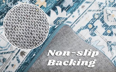 Area Rug 5x7, Machine Washable Rugs for Bedroom, Large Non Slip Persian Rug for Bedroom Living Room Kitchen Entryway Bathroom Office Carpet Brown… in Kuwait