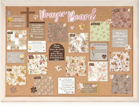 chunful 100 PCS Fleat Board Board Supplies for Women with Pins Envelope and Bible Verse Quotes Floral Christian Gip in Kuwait
