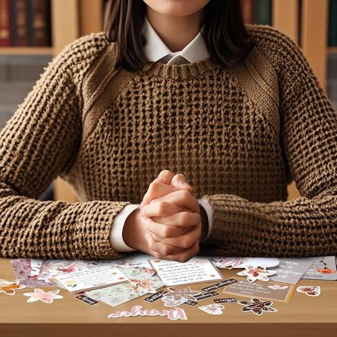 chunful 100 PCS Fleat Board Board Supplies for Women with Pins Envelope and Bible Verse Quotes Floral Christian Gip in Kuwait