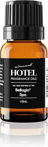 AirScent Hotel Diffuser Oil Inspired by The Bellagio Spa Scent - Premium Fragrance Oil No. 1038 for Ultrasonic and Waterless Diffusers and Crafting - 10 mL, 0.34 fl oz Glass Bottle with Dropper in Kuwait