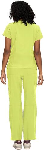 الدعك للنساء ، سراويل V-Neck Scrubs Top & Cargo مع 12 جيوبًا ، حزامًا لليوغا ، 4 طرق تمتد in Saudi Arabia