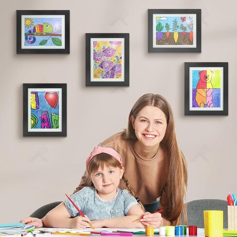 Golden State Art, 10x12.5 Kids Art Frames, Front-Opening Picture Frame Great for Kids Drawings, Artworks, Children Art Projects, Schoolwork, Home or Office (Black Set of 2) in Saudi Arabia