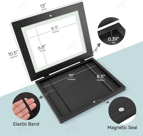 Golden State Art, 10x12.5 Kids Art Frames, Front-Opening Picture Frame Great for Kids Drawings, Artworks, Children Art Projects, Schoolwork, Home or Office (Black Set of 2) in Saudi Arabia
