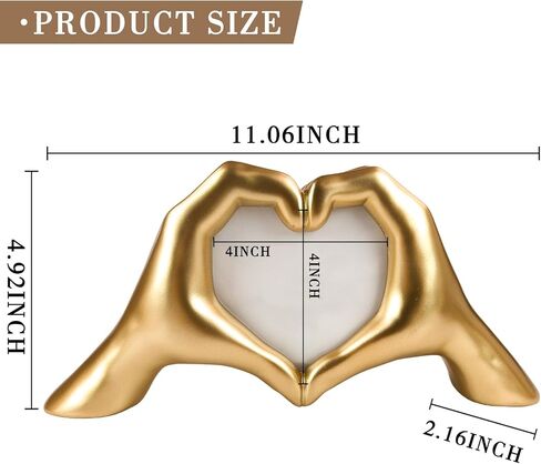 Unique Heart Hands Sculpture with Picture Frame - Romantic Wedding,Anniversary and Engagement Gift Idea for Couples, Women,Wife in Kuwait