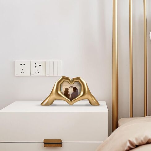 Unique Heart Hands Sculpture with Picture Frame - Romantic Wedding,Anniversary and Engagement Gift Idea for Couples, Women,Wife in Kuwait