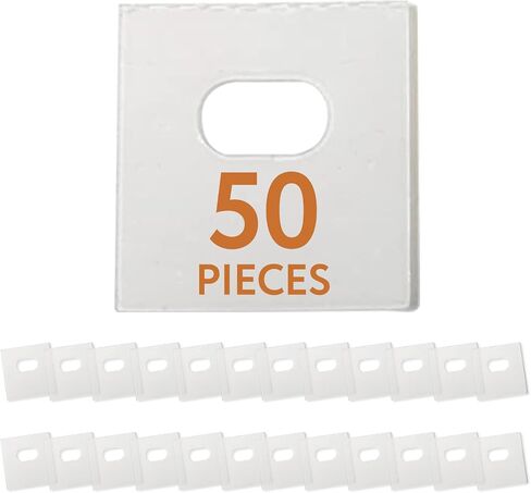 Impresa Clear Vertical Blind Repair Tabs - 20 Clear, Stick-On Tabs (10 Sets) with 2 Alcohol Wipes - Great for Sliding Door, Window, Patio Blinds - Simple Blind Fixing Solution in Saudi Arabia