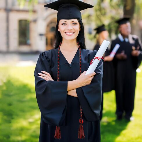 Graduation Cords, Sage Green White Cords for Graduation 2025, Polyester Honor Cord with Tassel, 67" Long Braided Honor Rope for Graduates Bachelor Gown Grad Decorations Party Supplies College in Kuwait