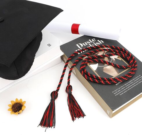 Graduation Cords, Sage Green White Cords for Graduation 2025, Polyester Honor Cord with Tassel, 67" Long Braided Honor Rope for Graduates Bachelor Gown Grad Decorations Party Supplies College in Kuwait