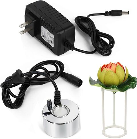 Ultrasonic Mist Maker Fogger with Mist Volume Regulator, Water Pond Fountain Fogger with Removable Splash Guard for Water Fountain Pond Pot Rockery Sink (Mist Volume Regulator, Without Light) in Kuwait