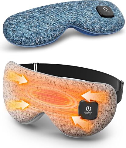 Heated Eye Mask - Cordless Eye Mask for Dry Eyes, FSA HSA Eligible, Eye Relief, Improved Sleep, Washable Eye Heating pad for Travel and with Replaceable Shell in Saudi Arabia