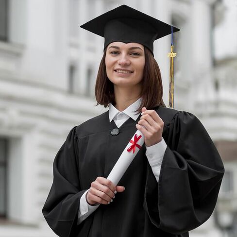 2025 Graduation Tassels,1Pcs Cap Tassel Decoration with 2025 Year Gold Date Charms,Graduate Gifts for Ceremonies Souvenir High School,Blue and White in Saudi Arabia