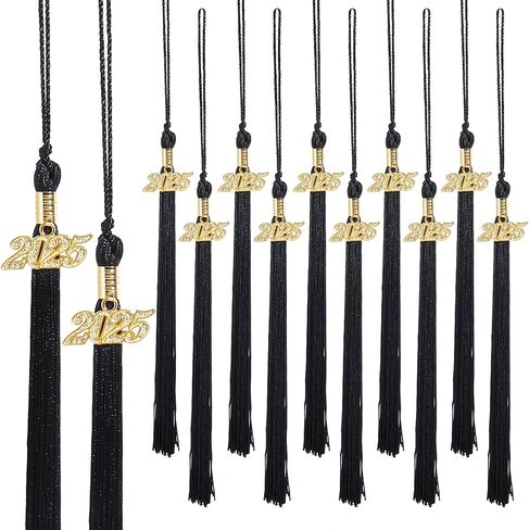 2025 Graduation Tassels,1Pcs Cap Tassel Decoration with 2025 Year Gold Date Charms,Graduate Gifts for Ceremonies Souvenir High School,Blue and White in Saudi Arabia