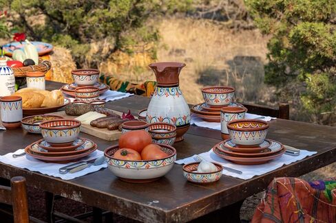 Cactus Canyon Ceramics الإسبانية Terracotta 2 كوارت إبريق ، أصفر in Saudi Arabia