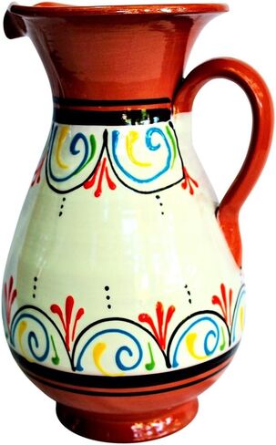 Cactus Canyon Ceramics الإسبانية Terracotta 2 كوارت إبريق ، أصفر in Saudi Arabia
