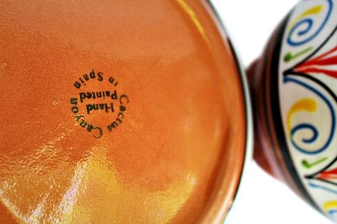Cactus Canyon Ceramics الإسبانية Terracotta 2 كوارت إبريق ، أصفر in Saudi Arabia