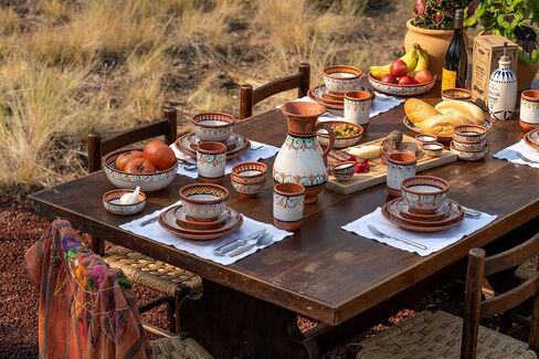 Cactus Canyon Ceramics الإسبانية Terracotta 2 كوارت إبريق ، أصفر in Saudi Arabia