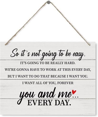 Farmhouse Wood Sign, This Is Everything I've Ever Wanted Sign, Decorative Wood Plaque for Hanging, Inspirational Wall Sign, Home Decor for Living Room, Bedroom, Office Decor, Family Room Decor in Kuwait