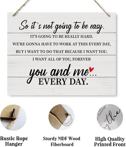 Farmhouse Wood Sign, This Is Everything I've Ever Wanted Sign, Decorative Wood Plaque for Hanging, Inspirational Wall Sign, Home Decor for Living Room, Bedroom, Office Decor, Family Room Decor in Kuwait