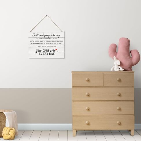 Farmhouse Wood Sign, This Is Everything I've Ever Wanted Sign, Decorative Wood Plaque for Hanging, Inspirational Wall Sign, Home Decor for Living Room, Bedroom, Office Decor, Family Room Decor in Kuwait