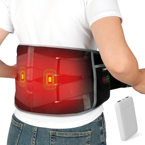 comfytemp cordless وسادة التسخين مع مدلك لتخفيف آلام الظهر ، مدلك أسفل الظهر المحمولة FSA HSA مؤهلة يمكن ارتداؤها ، هدايا عيد الأب ، هدايا عيد ميلاد لأبي أمي الرجال ، 3 حرارة السيارات 58 " in Saudi Arabia
