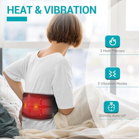 comfytemp cordless وسادة التسخين مع مدلك لتخفيف آلام الظهر ، مدلك أسفل الظهر المحمولة FSA HSA مؤهلة يمكن ارتداؤها ، هدايا عيد الأب ، هدايا عيد ميلاد لأبي أمي الرجال ، 3 حرارة السيارات 58 " in Saudi Arabia