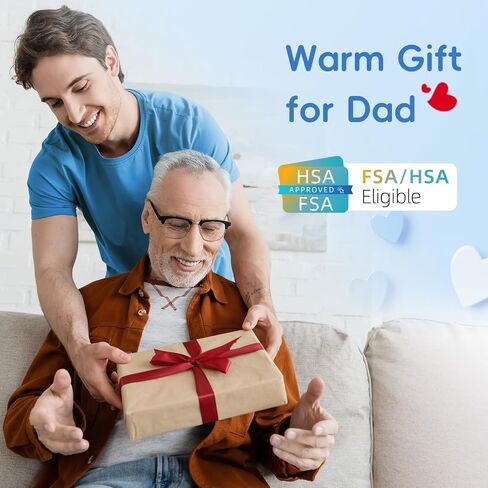 comfytemp cordless وسادة التسخين مع مدلك لتخفيف آلام الظهر ، مدلك أسفل الظهر المحمولة FSA HSA مؤهلة يمكن ارتداؤها ، هدايا عيد الأب ، هدايا عيد ميلاد لأبي أمي الرجال ، 3 حرارة السيارات 58 " in Saudi Arabia