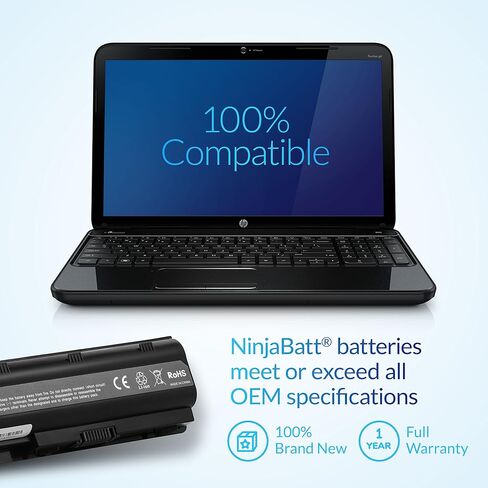 NinjaBatt Battery for HP 756743-001 V104 vi04 756744-001 Envy 14 15 17 Series Probook 450 g2 g3 756478-851 756478-422 756478-421 756478-422 - High Performance [4 Cells/2200mAh] in Saudi Arabia